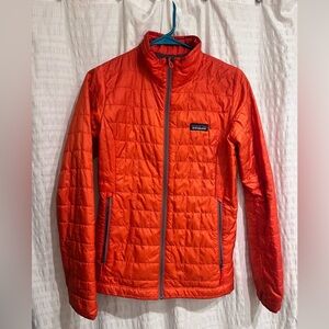 Patagonia EUC Nano Puff women’s jacket orange mauve XS